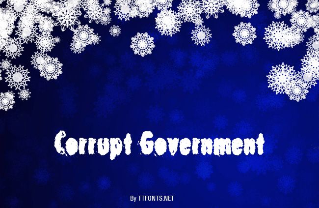 Corrupt Government example